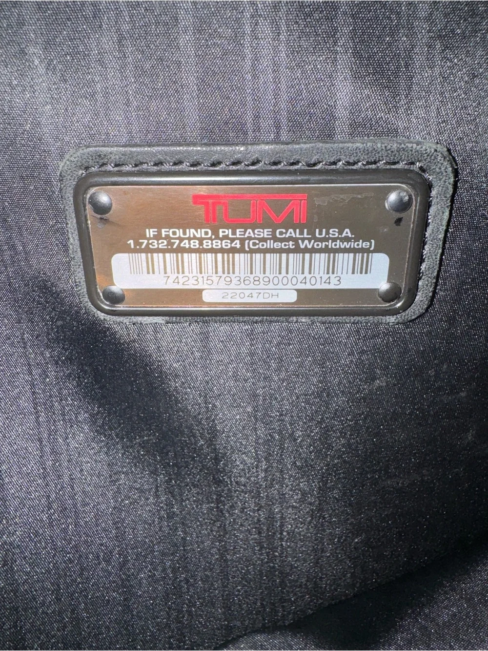 Tumi rolling duffel